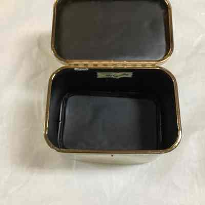 White Vinyl Pillbox Purse