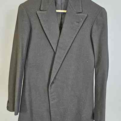 Men's Black Wool Wedding Suit
