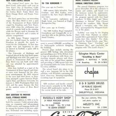 The Courier, Back Page