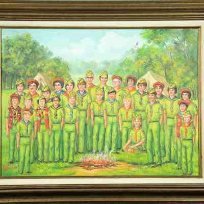 Boy Scouts Troop 203 Composite Painting