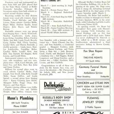 The Courier, Back Page