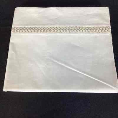 White Linen Pillowcase