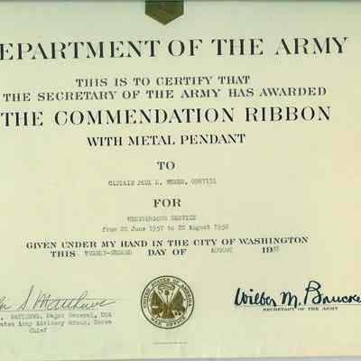 Commendation