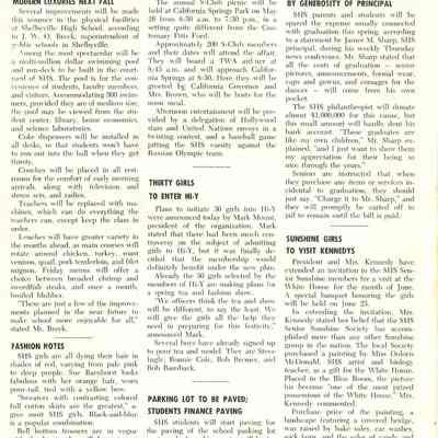 The Courier, Back Page