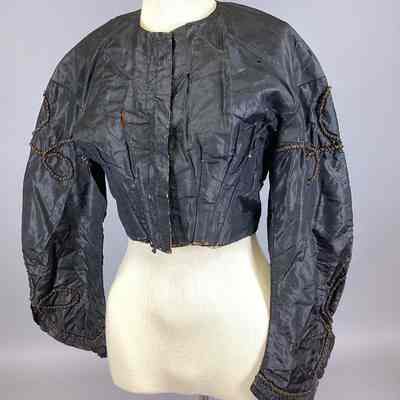 Women's Black Mourning Bodice