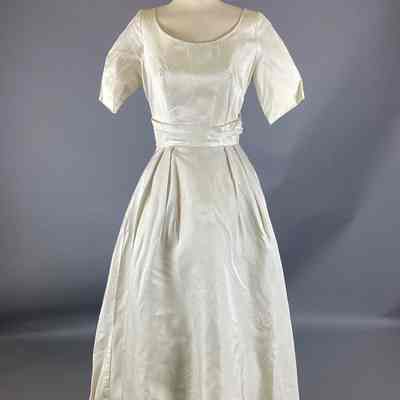 Women’s Ecru Polyester Wedding Dress