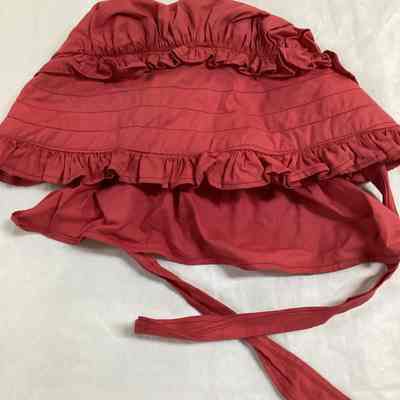 Children's Salmon Pink Cotton Bonnet