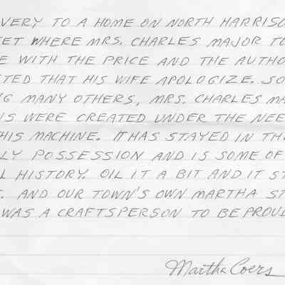 Papers, personal, Coers, Martha, page 2