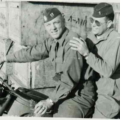 John Anderson on Back of Motorcycle