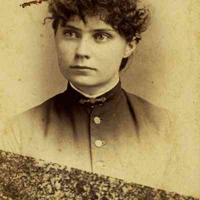 Unidentified Young Woman with curly hair