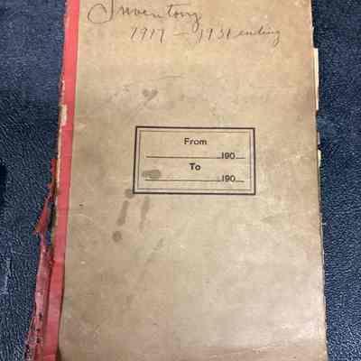 Inventory 1917-1931 Ending.