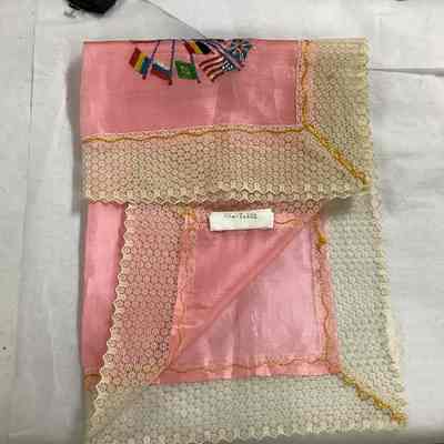 Pink Silk Handkerchief