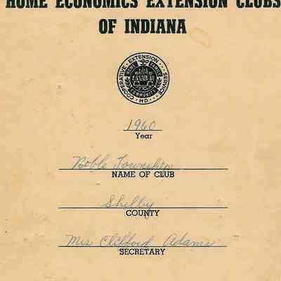 Secretary - Record Book - Noble Twp.