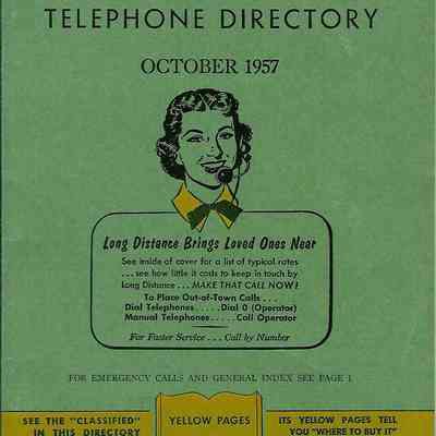 Shelbyville, Boggstown, Fairland, Manilla Phone Book 1942 - 1981