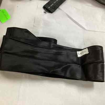 Women's Black Rayon Belt