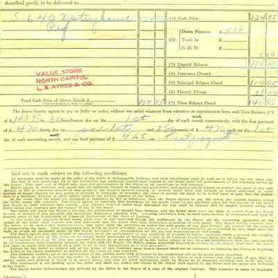 Conditional Sales Contract