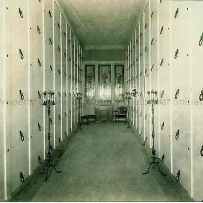 "Mausoleum/N. Michigan Road on hill".