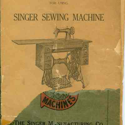 INSTRUCTIONS/FOR USING/SINGER SEWING MACHINE
