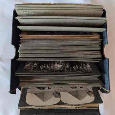 Box of Stereoscope Photographs
