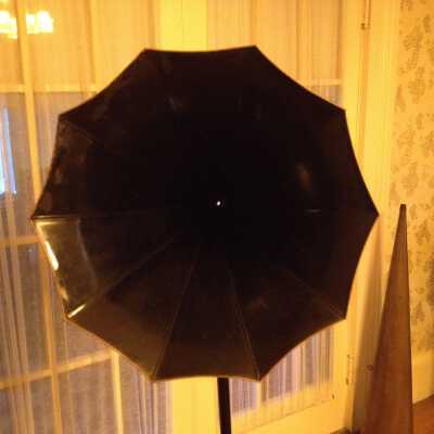 Edison wax cylinder player horn - interior 19" diameter