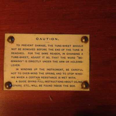 Music box label 2