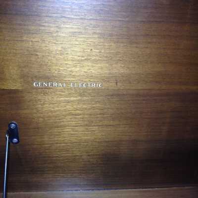 Radio phonograph - interior lid label