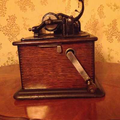 Edison wax cylinder player - right side