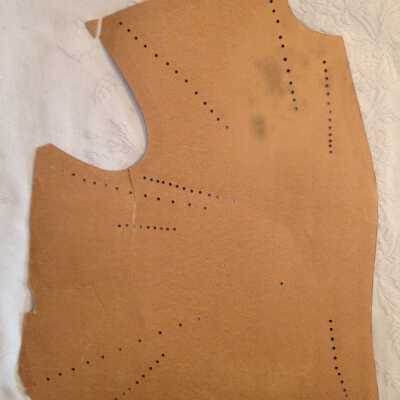 Blouse Pattern - Front, Verso