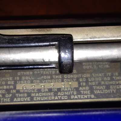 Edison wax cylinder player label