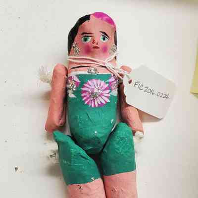 Papier-mâché figurine