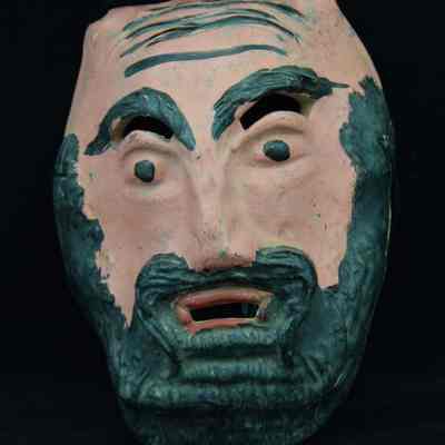 Human face mask.