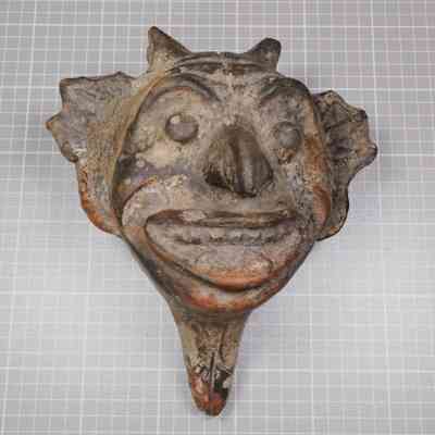Papier-mache mask mold, demon