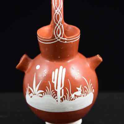 Miniature Double-Spout Jug with Handle