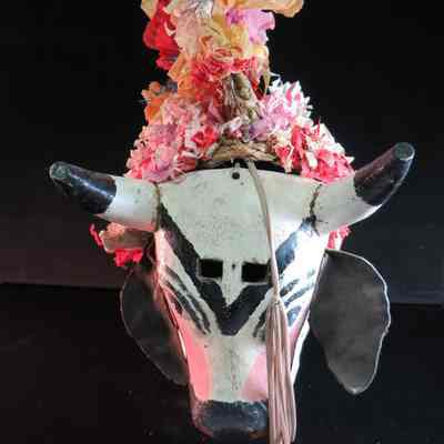 White bullmask
