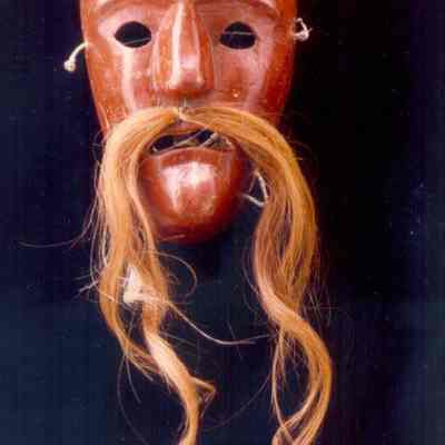 "Mask for Tastoanes Dance": Origsize: 3.5 x 5; Origformat: Print-Photographic; Resolution: 600 dpi