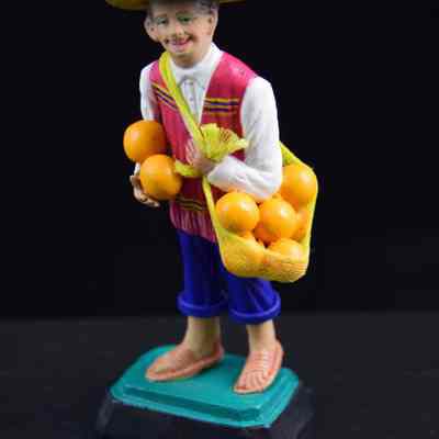 "Man with oranges"