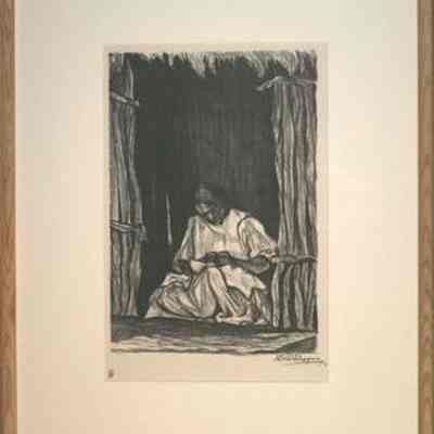 Woman Seated in Doorway