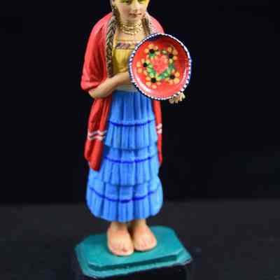 "Woman with plate"