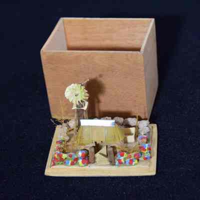 Windmill with Hut Figure