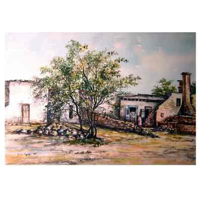 Mier. Buildings with figure