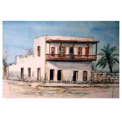 Building with Balcony and Wall