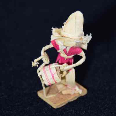 Old man corn husk figure