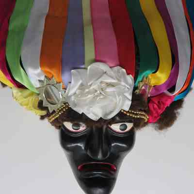 Negrito mask with headdress