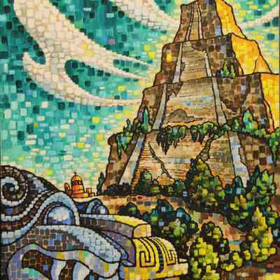 Quetzalcoatl and Pyramid
