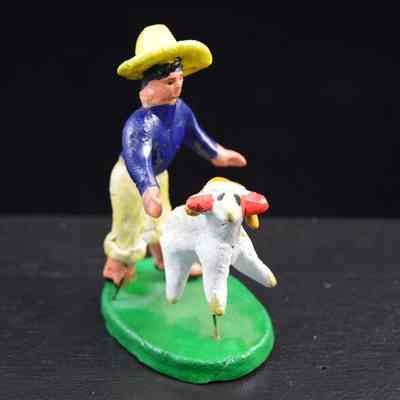 "Boy with goat"