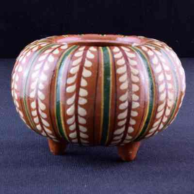 "Gourd shaped vessel with lid"