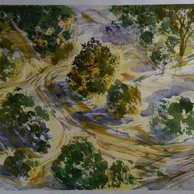 Five Trees With Birds