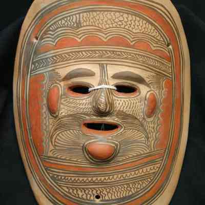 Mexican decorative clay mask: Copyright: IMAS