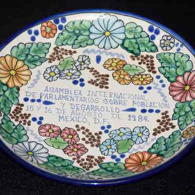 Talavera Commemorative Plate.