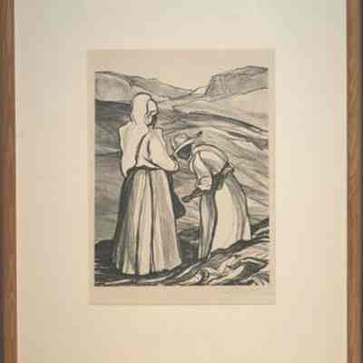 Two Women in Landscape
